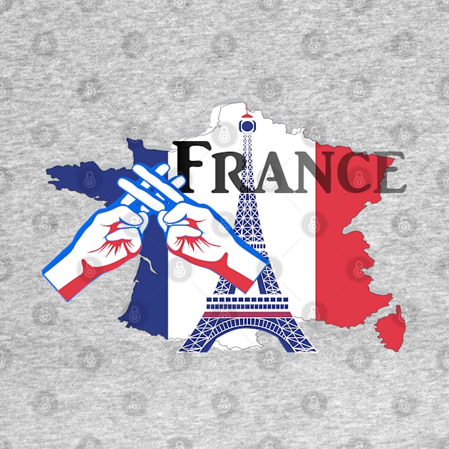 Handhashtag France iLove my Country by Chipity-Design